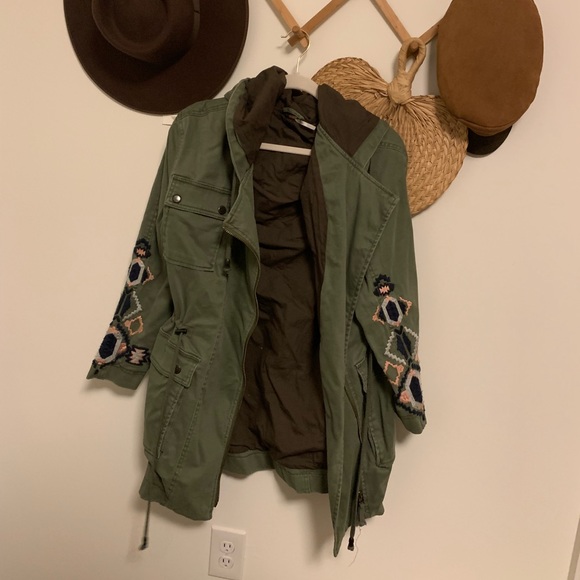 Free People Jackets & Blazers - Free People Embroidered Trench